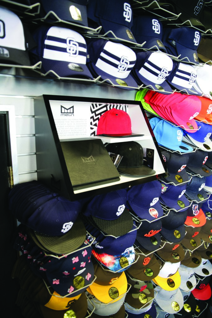MELIN luxary point of purchase display for LIDS stores