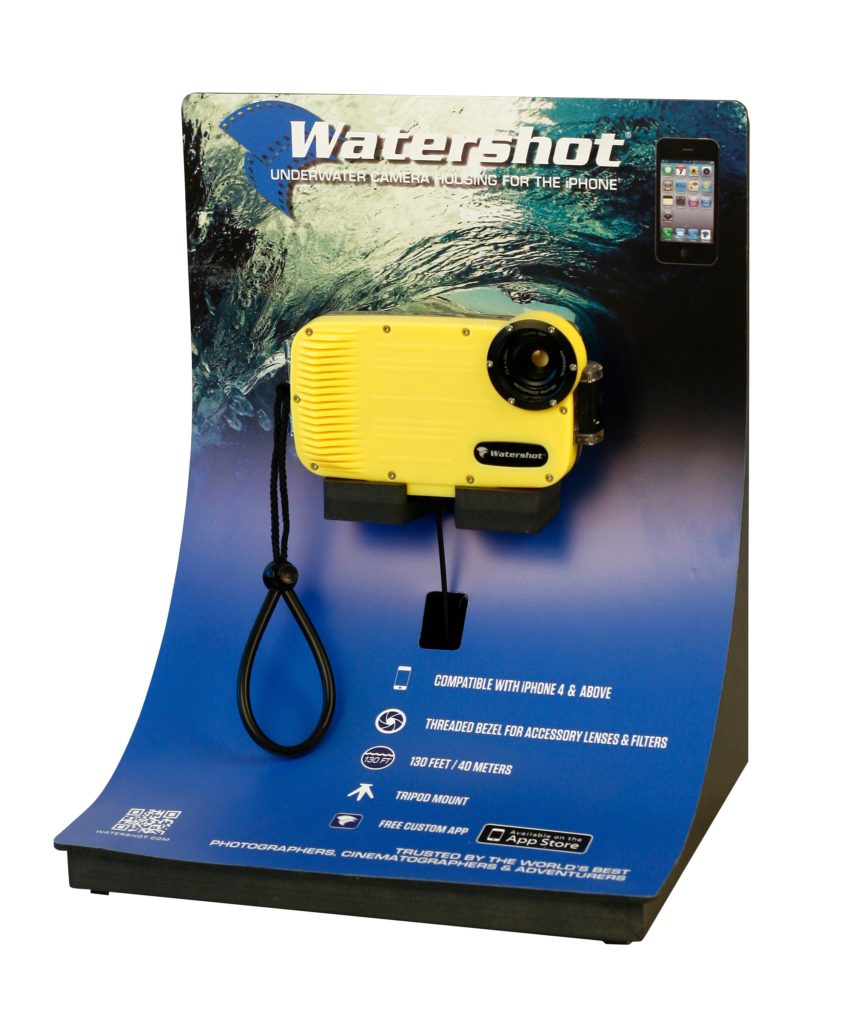 WaterShot Underwater Camera CounterTop POP Display
